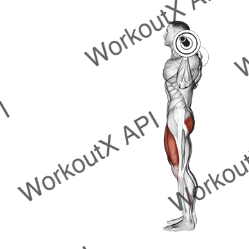 Barbell Lunge animated GIF