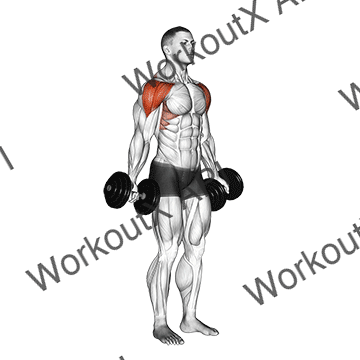 Dumbbell Full Can Lateral Raise animated GIF