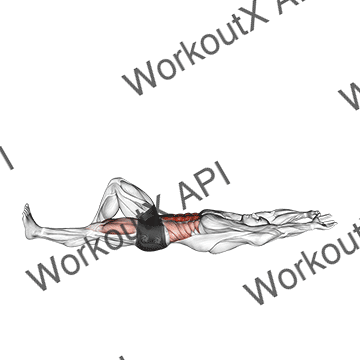 Flexion Leg Sit Up (straight Arm) animated GIF