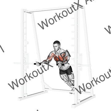 Incline Reverse Grip Push-up animated GIF