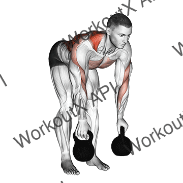 Kettlebell Alternating Row animated GIF