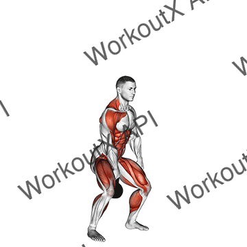 Kettlebell One Arm Clean And Jerk animated GIF