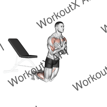 Self Assisted Inverse Leg Curl (on Floor) animated GIF
