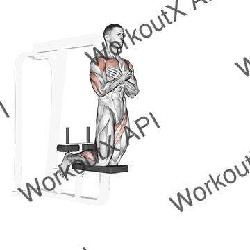 Self Assisted Inverse Leg Curl animated GIF