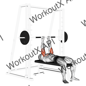 Smith Close-grip Bench Press animated GIF
