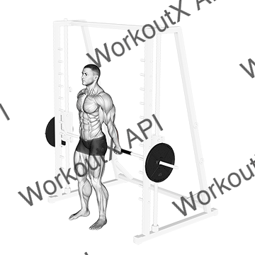Smith Standing Back Wrist Curl animated GIF