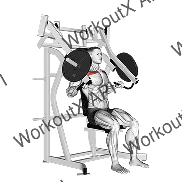 Lever Incline Chest Press animated GIF