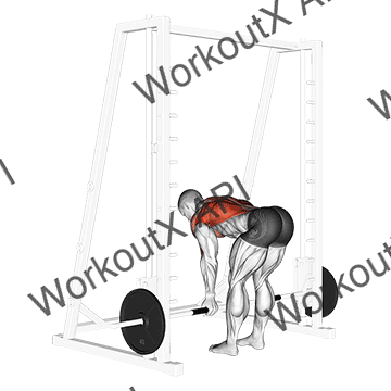 Smith Reverse Grip Bent Over Row animated GIF
