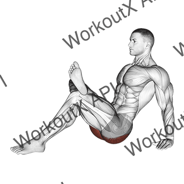 Seated Glute Stretch animated GIF