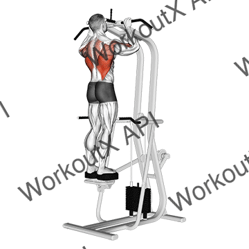 Assisted Standing Pull-up animated GIF