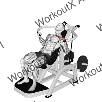 Lever Incline Chest Press V. 2 animated GIF