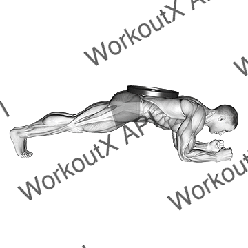 Weighted Front Plank animated GIF