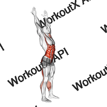 Side-to-side Toe Touch (male) animated GIF