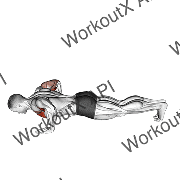 Chest Tap Push-up (male) animated GIF