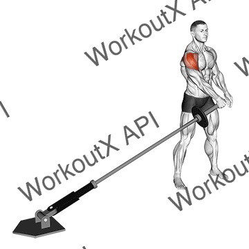Landmine Lateral Raise animated GIF