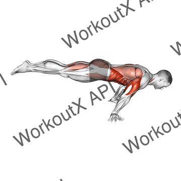 Full Planche Push-up animated GIF