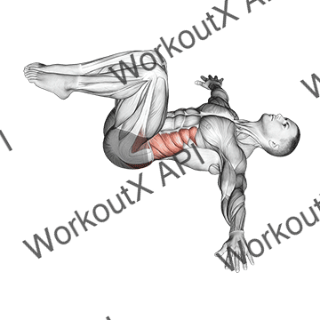 Bent Knee Lying Twist (male) animated GIF